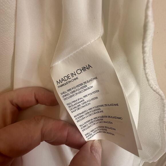 NWOT Club Monaco Raelee Sleeveless V-Neck Cinch Waist Dress - Size Small - Picture 9 of 9